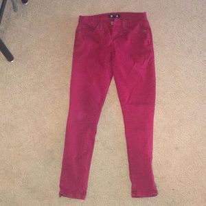 Red forever 21 skinny Jean